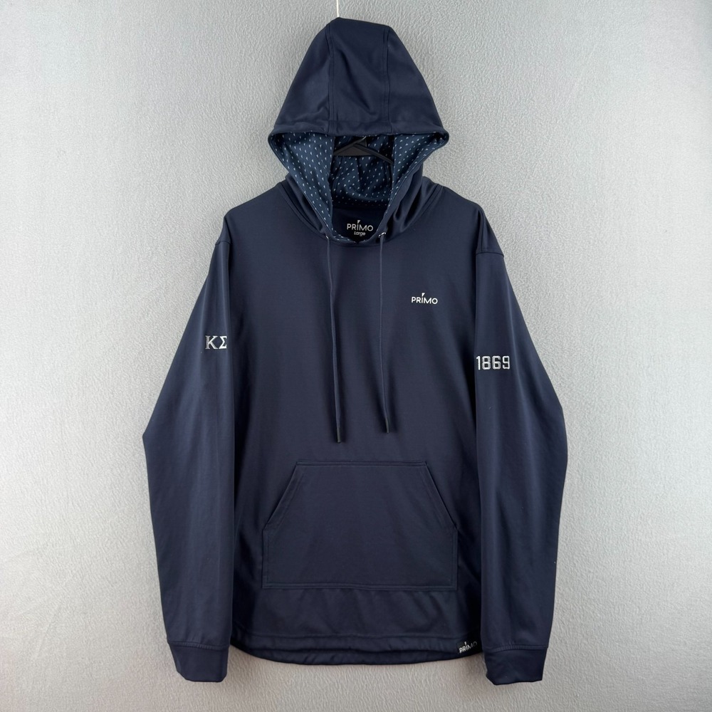 Primo Golf Hoodie Mens Large Blue Lightweight Stretch Kappa Sigma Fraternity